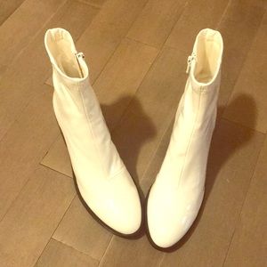 Steve Madden White Booties